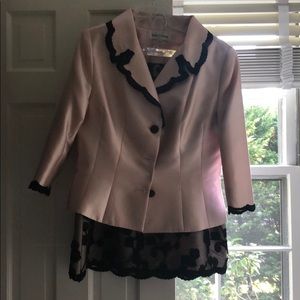 Renee DuMarr Silk matching jacket and skirt sz 14